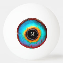 Ethereal Cosmic Eye Monogram Lebendige Abstrakte K Tischtennisball