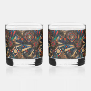 Ethereal Cyan "Ancient Indigenous Chronicles" Drin Whiskyglas