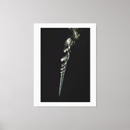 Ethereal Dance of Incense Smoke Leinwanddruck