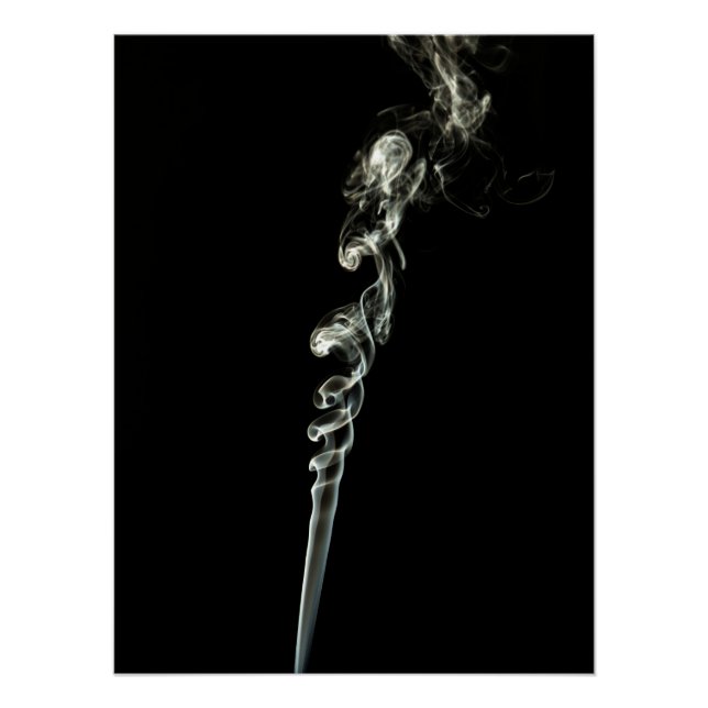 Ethereal Dance of Incense Smoke Poster (Vorderseite)