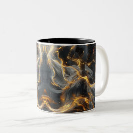 Ethereal Dance of Light, Enchanting Art, Gift for Zweifarbige Tasse