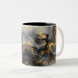 Ethereal Dance of Light, Enchanting Art, Gift for Zweifarbige Tasse