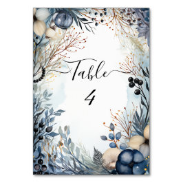 Ethereal Delicate Watercolor Serene Foliage Tischnummer