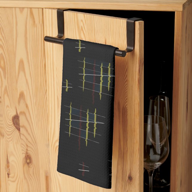 Ethereal Echoes Teetuch Geschirrtuch (Drittel gefaltet)