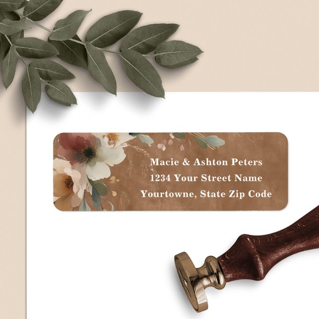 Ethereal Elegance (Send your wedding invites off with our romantic cottagecore return address label stickers.)
