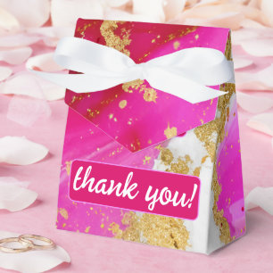 Ethereal Elegance: Heiß rosa geode Inspiriert Hoch Geschenkschachtel