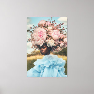 Ethereal Elegance im Blut Leinwanddruck