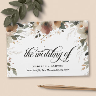 Ethereal Elegance Rustic Cottagecore Hochzeit Gästebuch