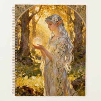 Ethereal Elf Maiden in Art Nouveau Style Planer