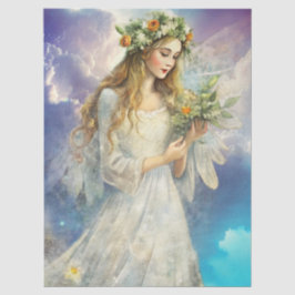 Ethereal Enchanted Heavenly Princess Decoupage Seidenpapier