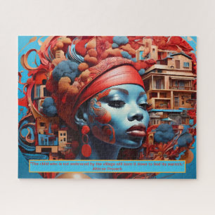Ethereal Essence: African Dreams Portrait Motivate