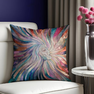 Ethereal Essence - Mosaikkunst Kissen