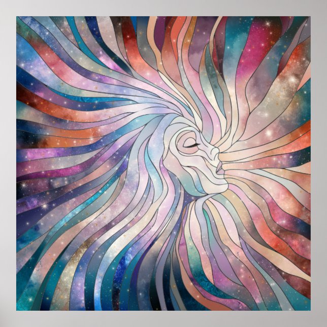 Ethereal Essence - Mosaikkunst Poster (Vorne)