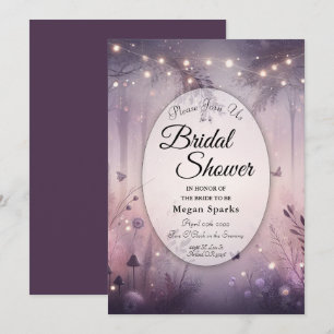 Ethereal Fairy Lights Forest Brautparty Einladung