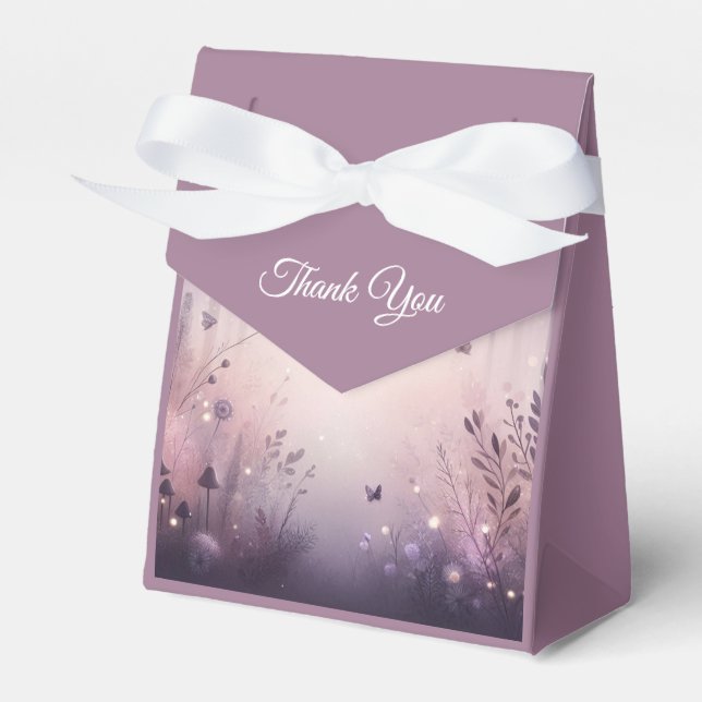 Ethereal Fairy Lights Forest Wedding Geschenkschachtel (Vorderseite)