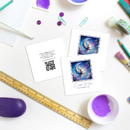 Ethereal Fairy Moon Goddess Jewelights Delights Quadratische Visitenkarte