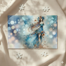 Ethereal Fantasy Goddess in a Watercolor Dream