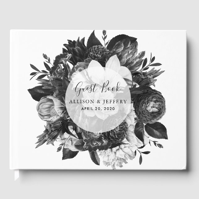 Ethereal Floral Mariage Livre d'Invité (Recto)