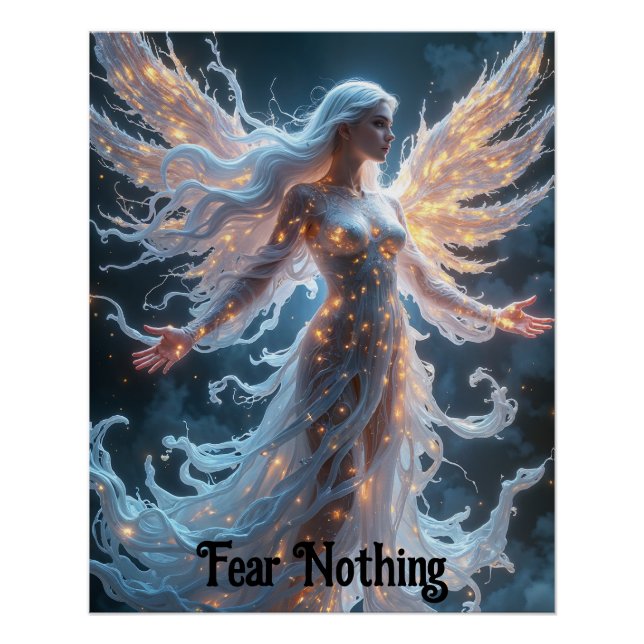 Ethereal Flügelleuchten Nymph Poster (Vorderseite)