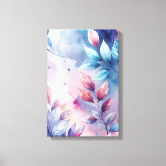 Ethereal Foliage: Pastel Whisper Print Leinwanddruck