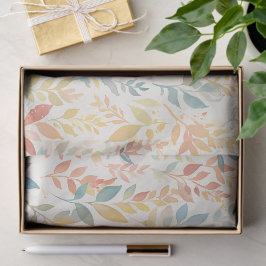 Ethereal Foliage Watercolor Botanical Seidenpapier