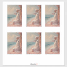 Ethereal Frau am Dreamy Beach