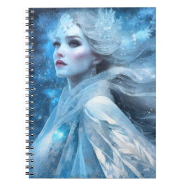 Ethereal Frozen Snow Queen Fantasy Art Notizblock