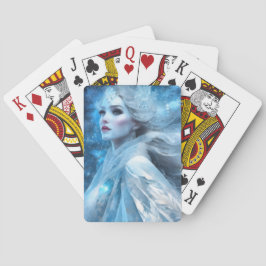 Ethereal Frozen Snow Queen Fantasy Art Spielkarten