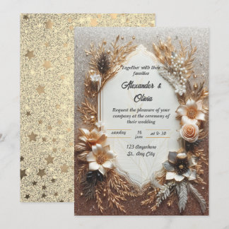 Ethereal Garden Romance Wedding Einladung