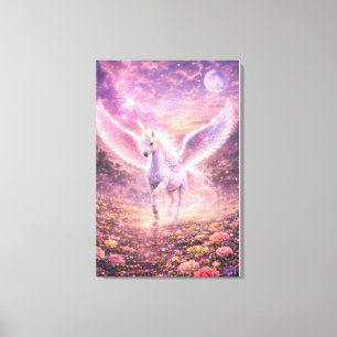 Ethereal geflügeltes Einhorn des Lichts ManJian Leinwanddruck