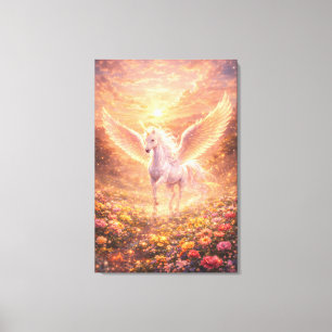 Ethereal geflügeltes Einhorn des Lichts ManJian Leinwanddruck