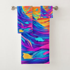 Ethereal Ghosting Schöpfung Badhandtuch Set