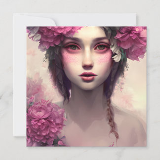 Ethereal Girl mit rosa Freckles