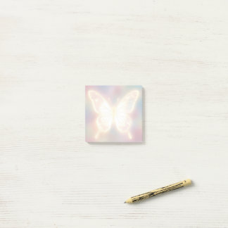 Ethereal Glowing Butterfly Post-it Klebezettel
