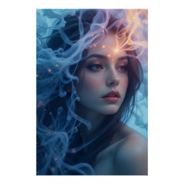 Ethereal Glows Veil Poster