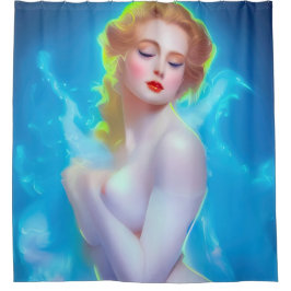 Ethereal Goddess Portrait - surreale Fantasie Duschvorhang