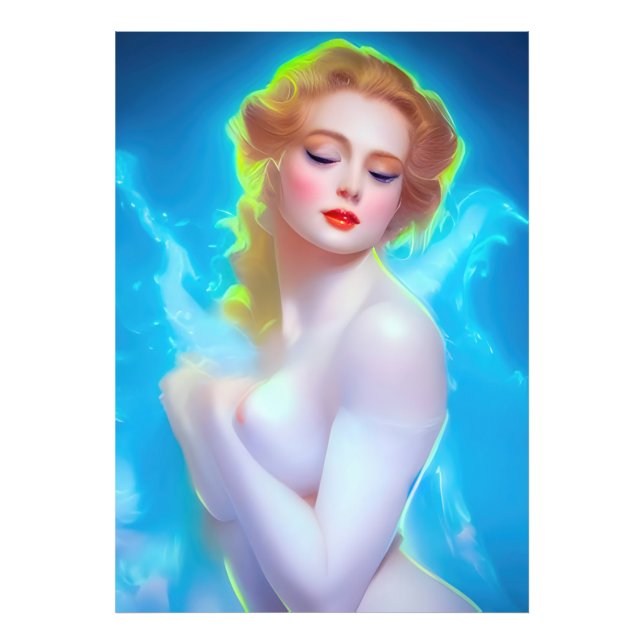 Ethereal Goddess Portrait - surreale Fantasie Fotodruck (Vorne)