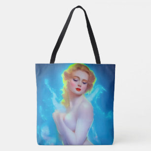 Ethereal Goddess Portrait - surreale Fantasie Tasche