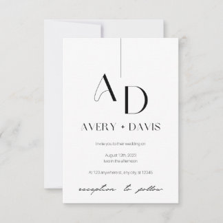 Ethereal Harmony Hochzeit Einladung