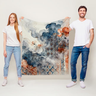 Ethereal Indonesian Batik Fleecedecke