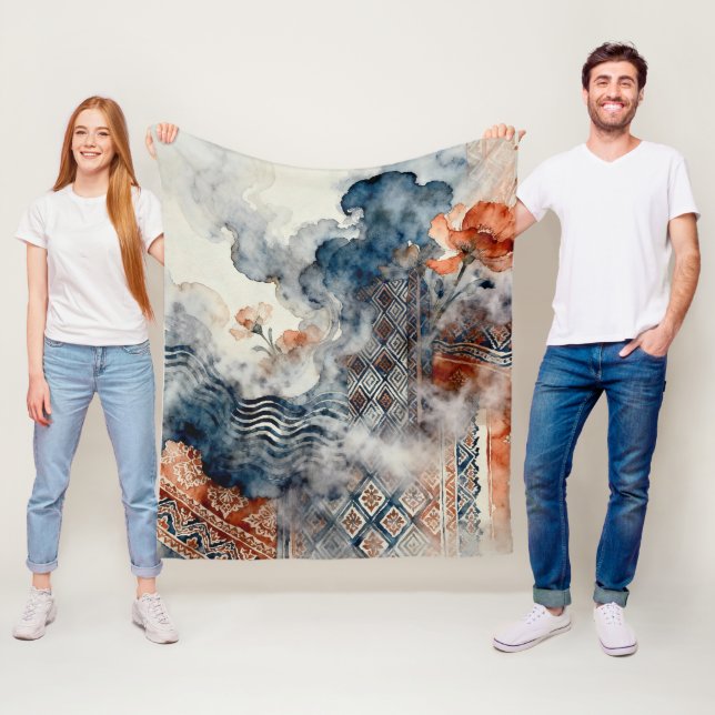 Ethereal Indonesian Batik Fleecedecke (Beispiel)