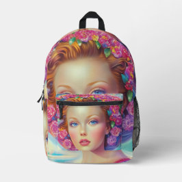 Ethereal-Kronenportrait Bedruckter Rucksack