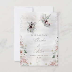 Ethereal-Liebe Hochzeit speichern Sie die Datumska Save The Date