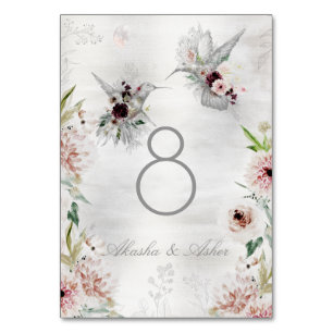 Ethereal-Liebe Hochzeitskarte Tischnummer