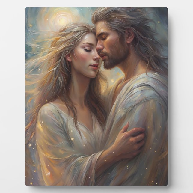 Ethereal Liebhaber von Dreameich Romantischer Ölma Fotoplatte (Vorderseite)
