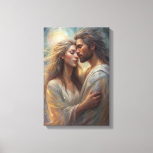 Ethereal Liebhaber von Dreameich Romantischer Ölma Leinwanddruck