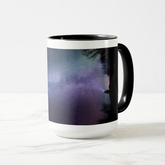 Ethereal Lila Rauchkunst Tasse (VorderseiteRechts)