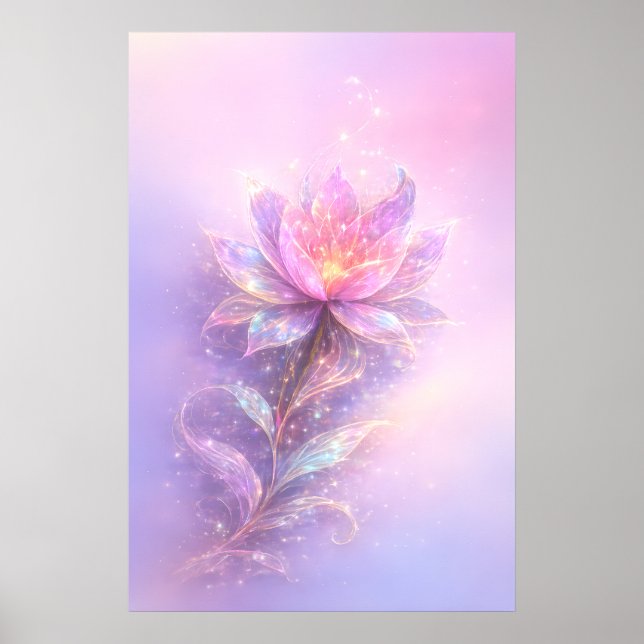 Ethereal Lotus Light Poster (Vorne)