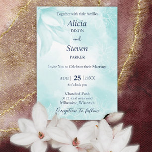 Ethereal Magnolia Blume, Hochzeit Einladung