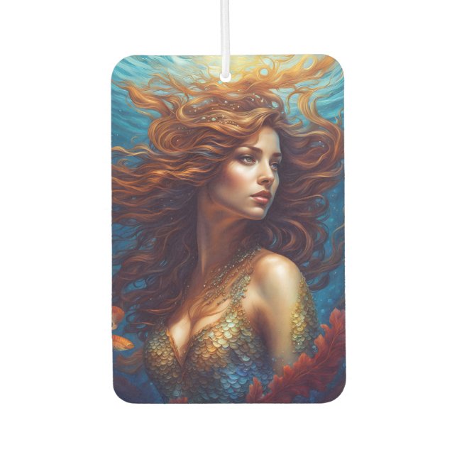 Ethereal Meerjungfrau Art Print Fantasy Underwater Autolufterfrischer (Vorderseite)